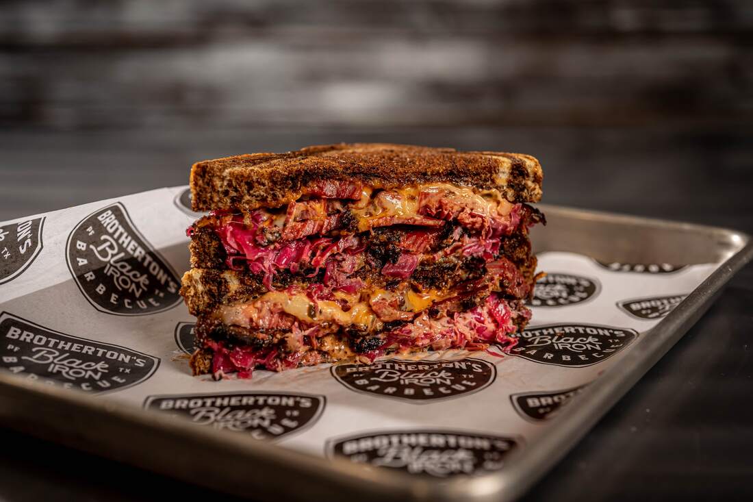 Product Photography in Austin, Texas by Dispatch Tree Marketing - Brotherton's Black Iron Barbecue Pastrami Sandwhich